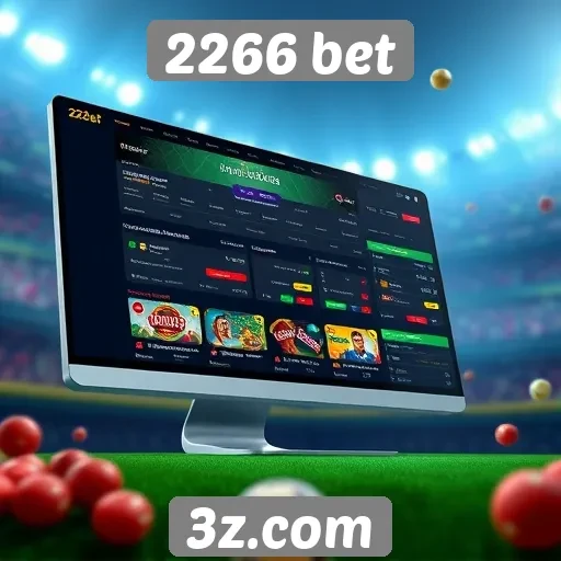 Explorando a interface do site 2266 bet