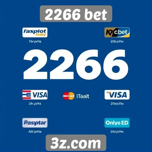Métodos de pagamento oferecidos pela 2266 bet